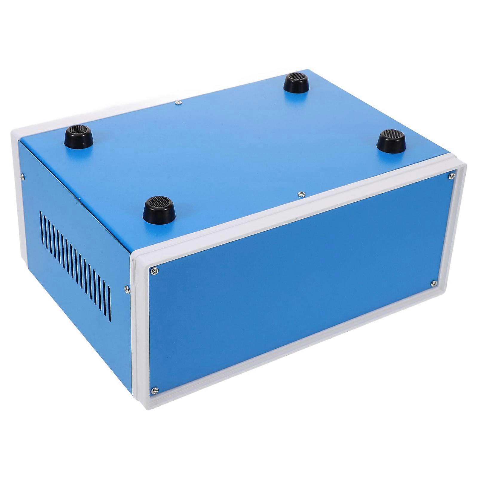 Blue Metal Enclosure Box for Storage Use Electronic Junction Box Project