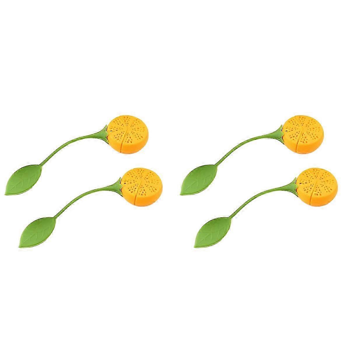 Loose Tea Leaf Strainer Silicone Tea Infuser Lemon