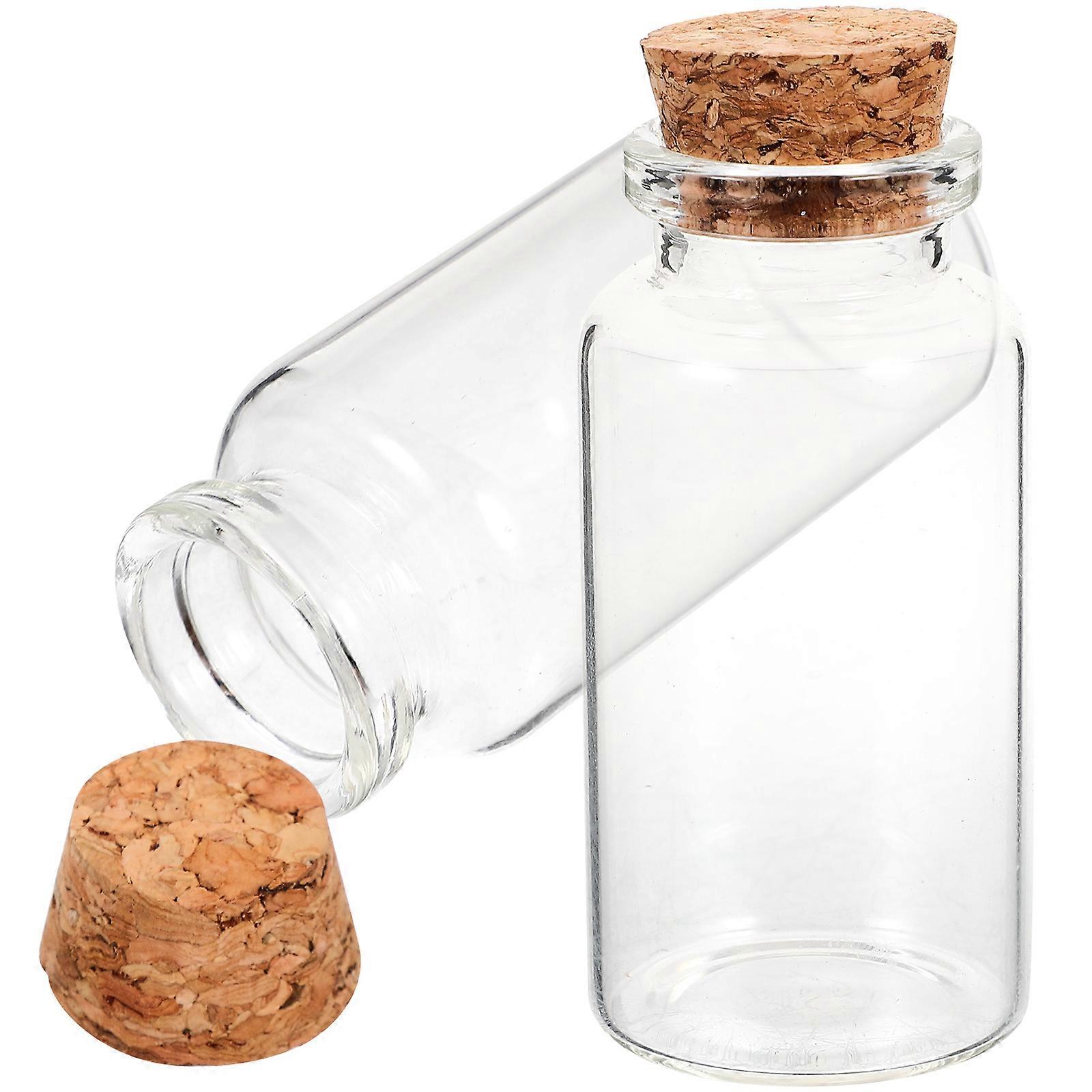 Transparent Mini Drift Bottles for Craft Decoration 4Pcs Set