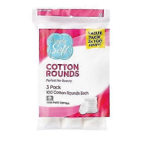 Premium Cotton Rounds, 300 Count
