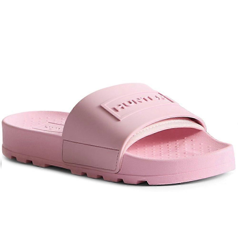 Hunter Core Embossed Slider Womens Sandals