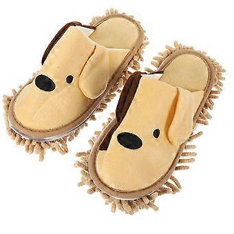 Indoor-Hausschuhe Frauen Mikrofaser Schuhabdeckungen Moppschuhe Abstauben Hausschuhe Mopp Hausschuhe