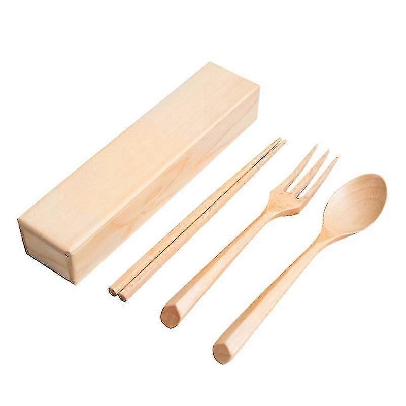 1set Kitchen Tableware, Japanese Style Chopsticks Spoon Fork set Kitchen Tableware