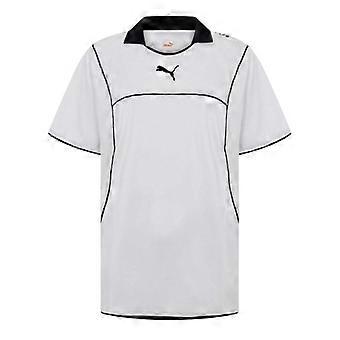 Camisa de rugby esportiva Puma masculina lisa com detalhes contrastantes