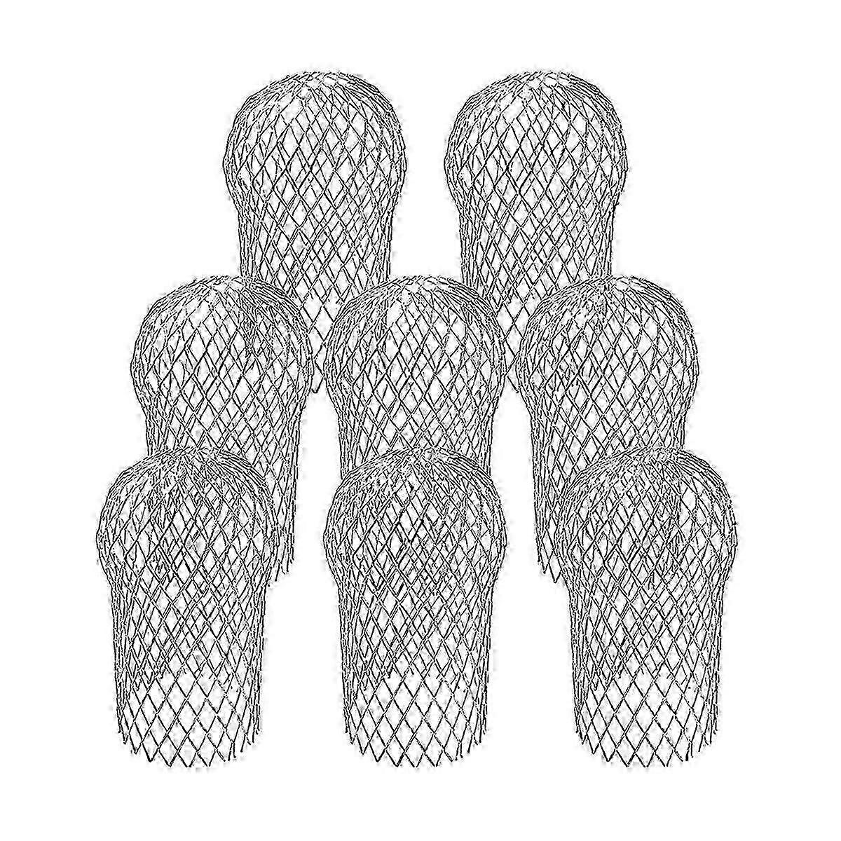 8 Pack Aluminum Gutter Downspout Guards, Expandable Mesh Strainer for Preventing Blockage, Easy Install, 145mm x 100mm