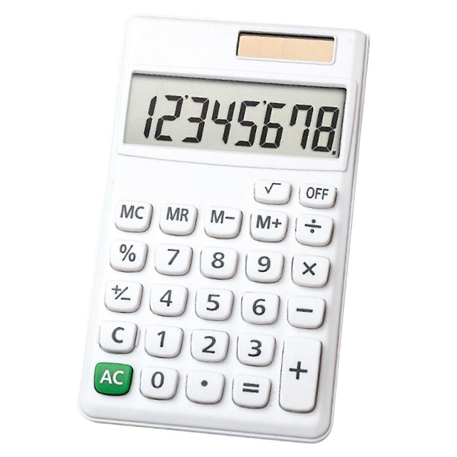 8-Digit Calculator with Comfortable Buttons Solar Powered Large Display Multipurpose Basic Calculator