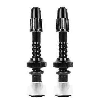 2 stuks fietsventiel 40mm mountainbike tubeless banden conversie geanodiseerd aluminium legering kit accessoires