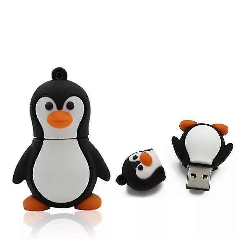32GB Cute Cartoon Penguin USB Flash Drive - Fun & Functional Memory Stick for Data Storage