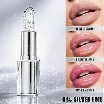 Deep Moisturizing Magic Color Changing Lipstick Gloss, Non Transfer Non-Fade Shiny Lip Tint, Temperature Activated Color Shift Lip Stick, 3 Shades Glo