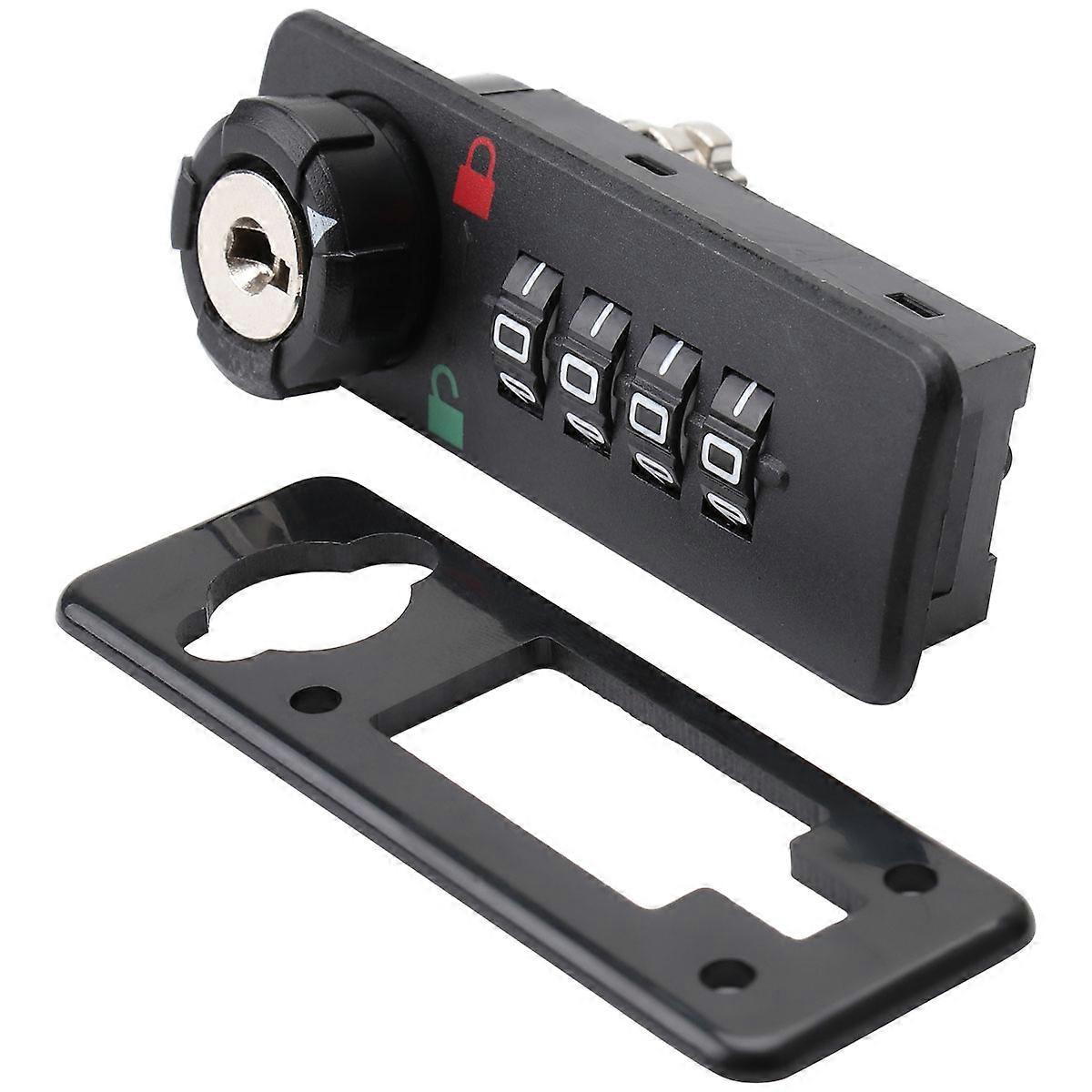 4 Digit Combination Mechanical Lock ABS Password Lock Mailbox Cabinet Lock