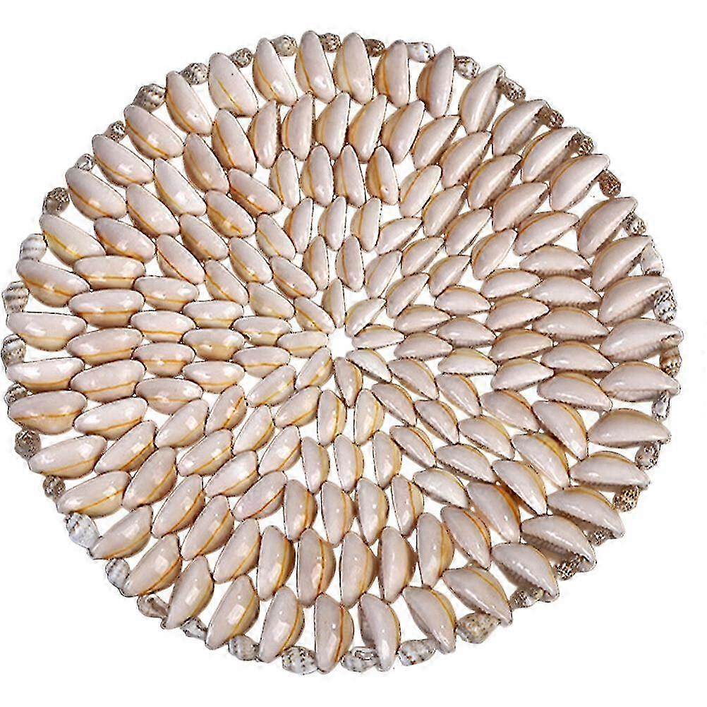 Water Coffee Cup Coaster Home Rustic Shells Coaster Drinks Cup Mat compatible with Coffee Tea