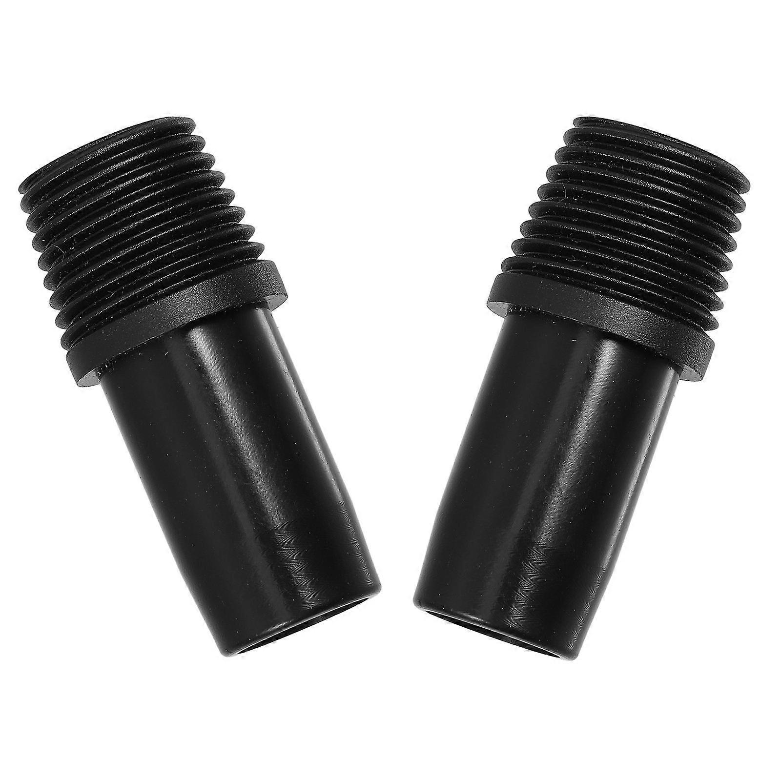 2PCS Plastic Threaded Tip Replacement Pole Handle Replacement Extension Pole Adapter Tip for Broom German Type