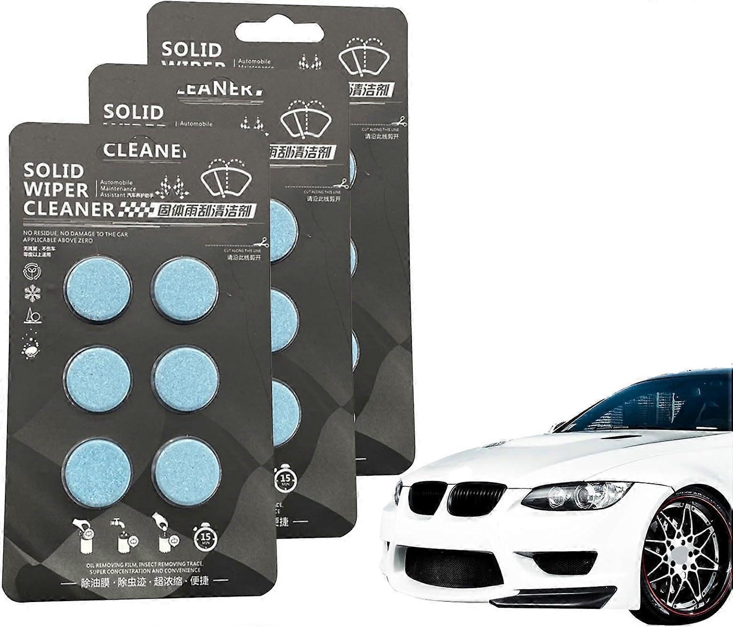 Windshield Washer Fluid Tablets 3 Boxes, Concentrated Car Windshield Cleaner Tablets with Easy Dissolving and CostEffective Refilling