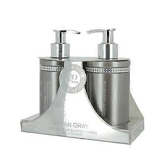 Crystals Set Vivian Gray: Grey Crystals Feuchtigkeitsspendende Handlotion 250 ml + Grey Crystals Reinigungsseife 250 ml