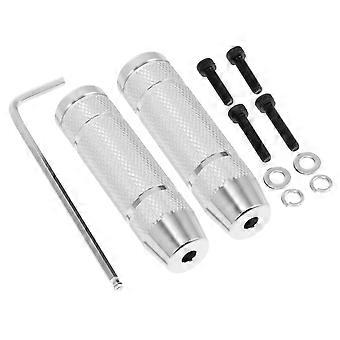 1 Pair Aluminum Alloy Bicycles Pedal Bike Sturdy Cylinder Seat Axle Stunt Pegs