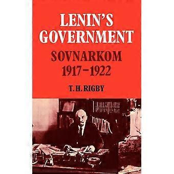 Lenin's Government Sovnarkom 1917-1922 - T. H. Rigby - Paperback - English Book - History