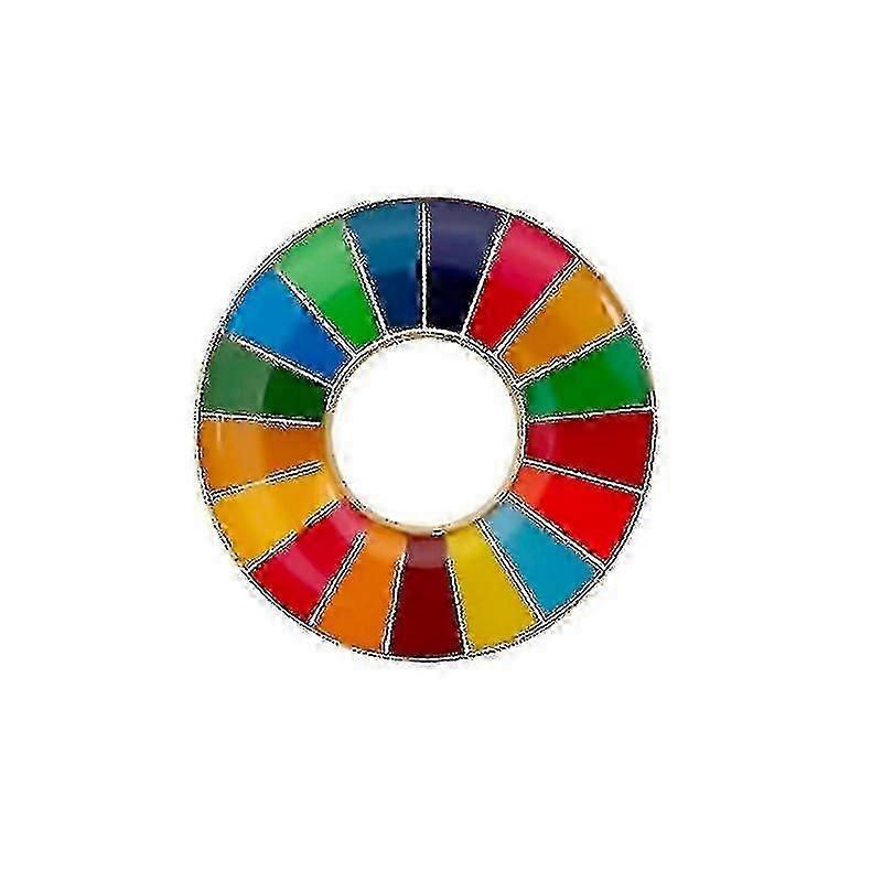 Broche Objectifs de Développement Durable avec 17 couleurs vives
