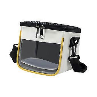 Brief-Use Small Pet Travel Bag with Portable Shape, Over-Shoulder Carry for Routine Transport and Nearby Travel  White