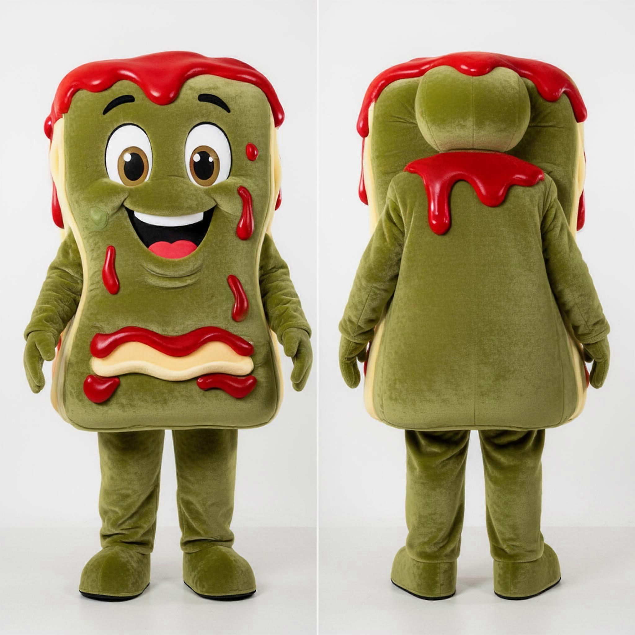 MASTICOT Olive Green Layered Lasagna Mascot