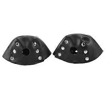 1 Pair Roller Skate Guards PU Roller Skating Protectors for Roller Skates with Removable Stops Black