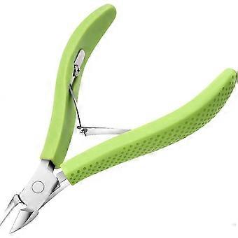 Cuticle trimmer, professional nail cuticle cuticle cuticle cuticles, stainless steel cuticle removal nippers with non-slip silicone handles, nail-inst