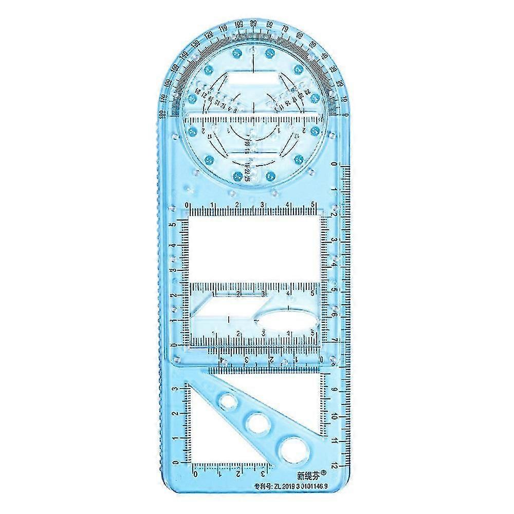 Multifunction Drawing Ruler Mathematics Geometric Measuring Teaching
