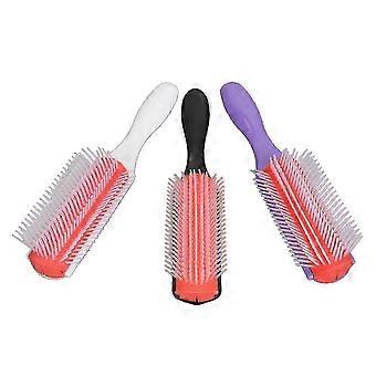 3Pcs 9 Row Hair Brush Scalp Massage Removable Detangling Styling Comb for Home and Hair Salon Use