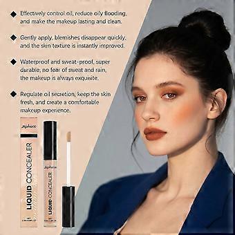 Zephoco Long-Lasting Liquid Concealer, een natuurlijke contourvloeistof die de huid hydrateert en egaliseert, en oneffenheden en een doffe teint camoufleert.