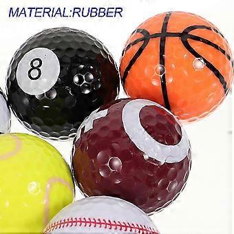 4 Sets Rubber Practice Golf Balls for Training with Gift Box Included
