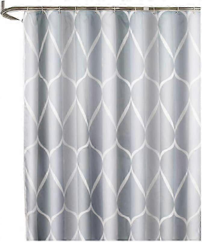Reinforced Grommet Shower Liner With Hooks