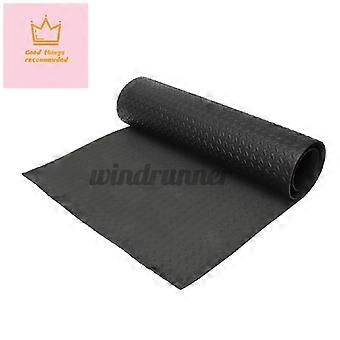 200x100cm zwarte EVA fitnessmat, geschikt voor loopbanden, hometrainers en als vloerbescherming.