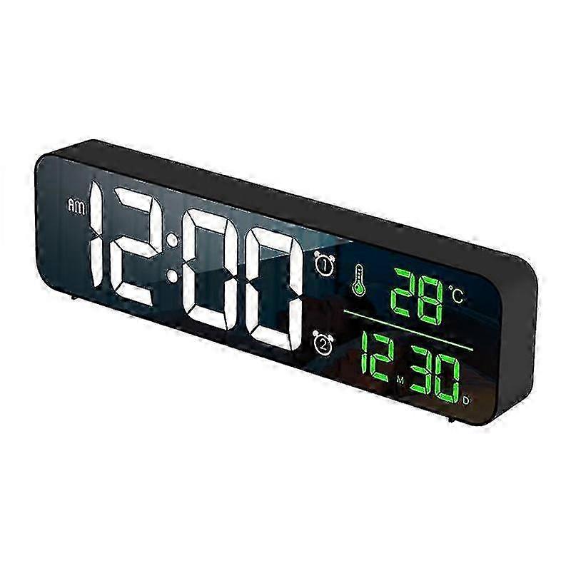 Digital LED Clock With Temp And Snooze