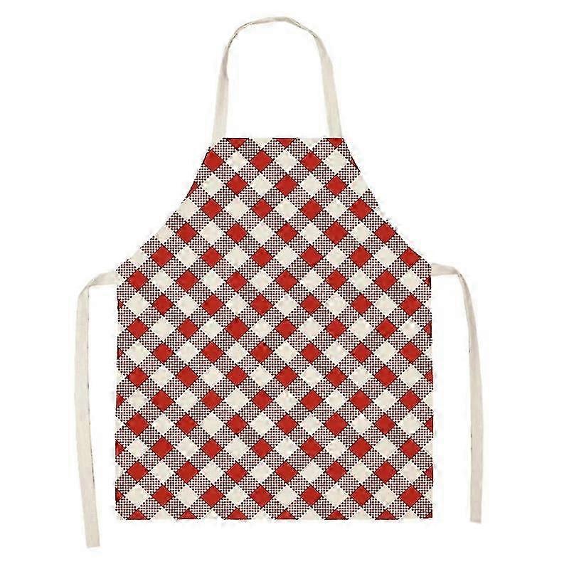 Cotton Linen Gingham Apron