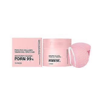 PDRN Pink Collagen Toner Pads with Centella Asiatica  Soothing &amp; Hydrating Shrink Pores Balancing Oily Skin Barrier Repai