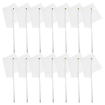 White Commanding Referee Flag Hand-Cranked Flag 48Pcs Set for Sports