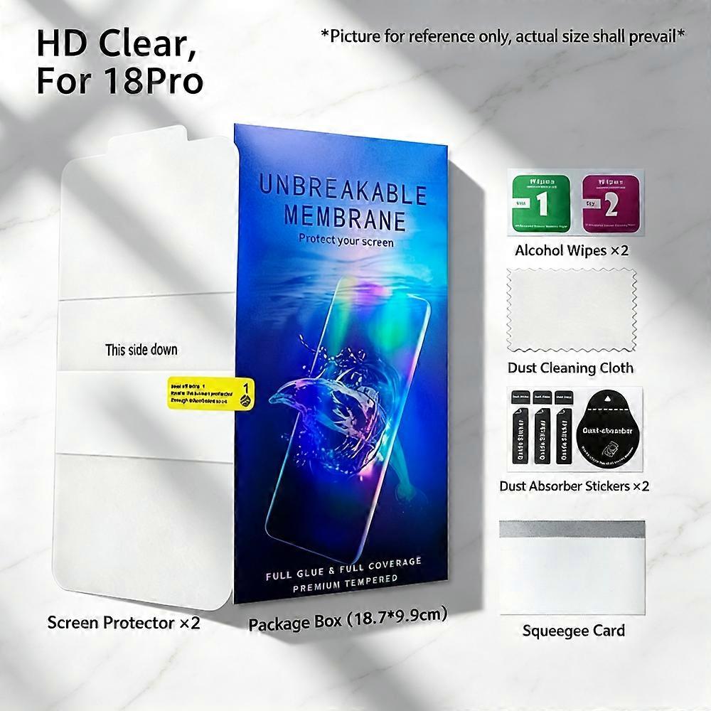 Blue Light Blocking Screen Film Suitable For IPhone 18Pro Max, Precise Positioning, EyeCare Protector, AntiScratch Shatterproof Screen Guard
