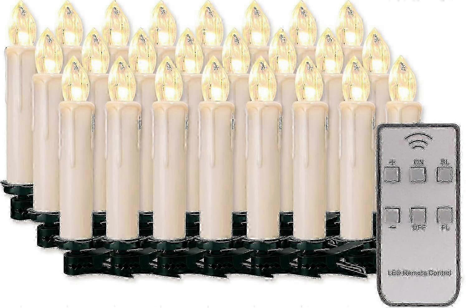 Flameless Christmas Candles with Timer compatible with Home Decor