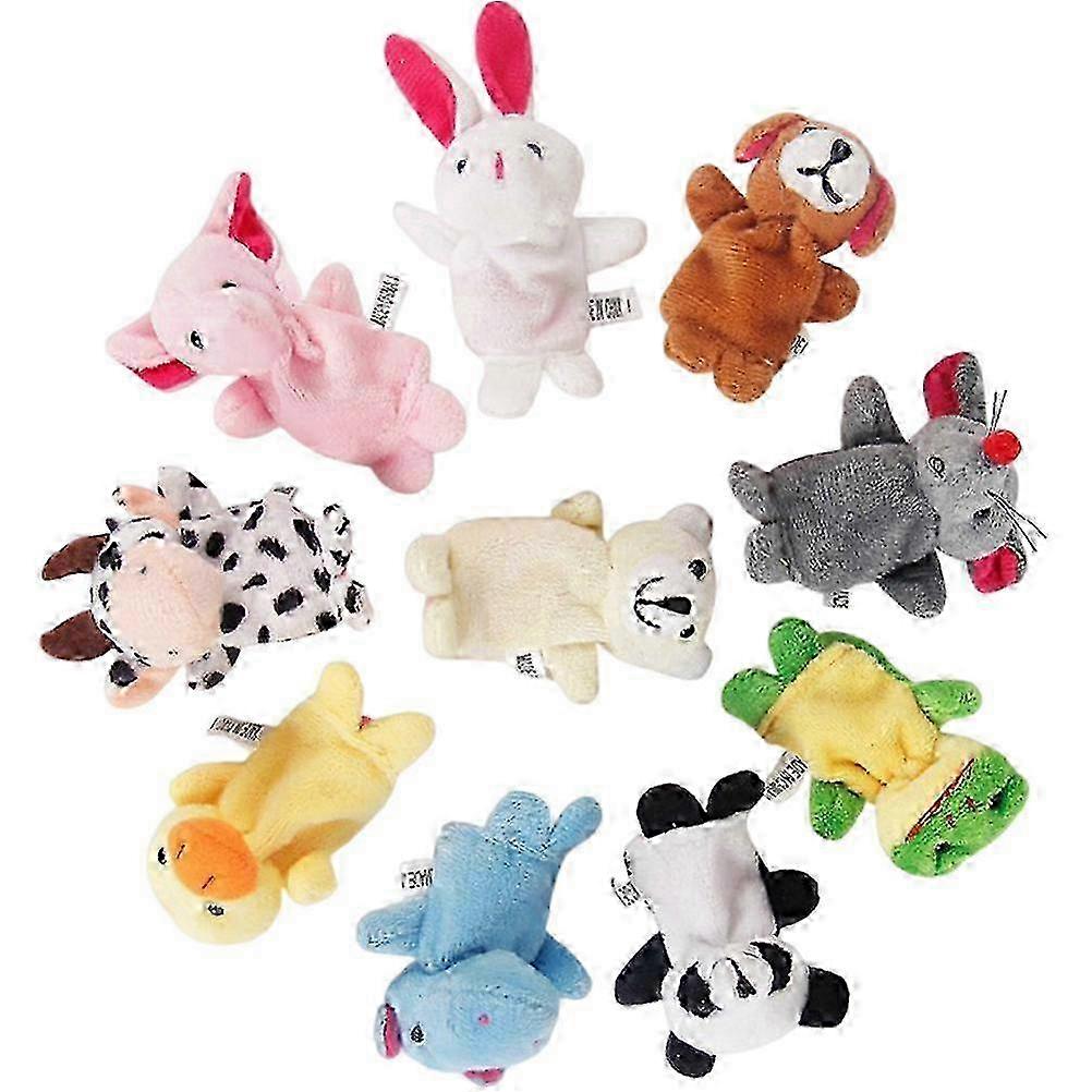 10pc Assorted Animal Finger Puppets