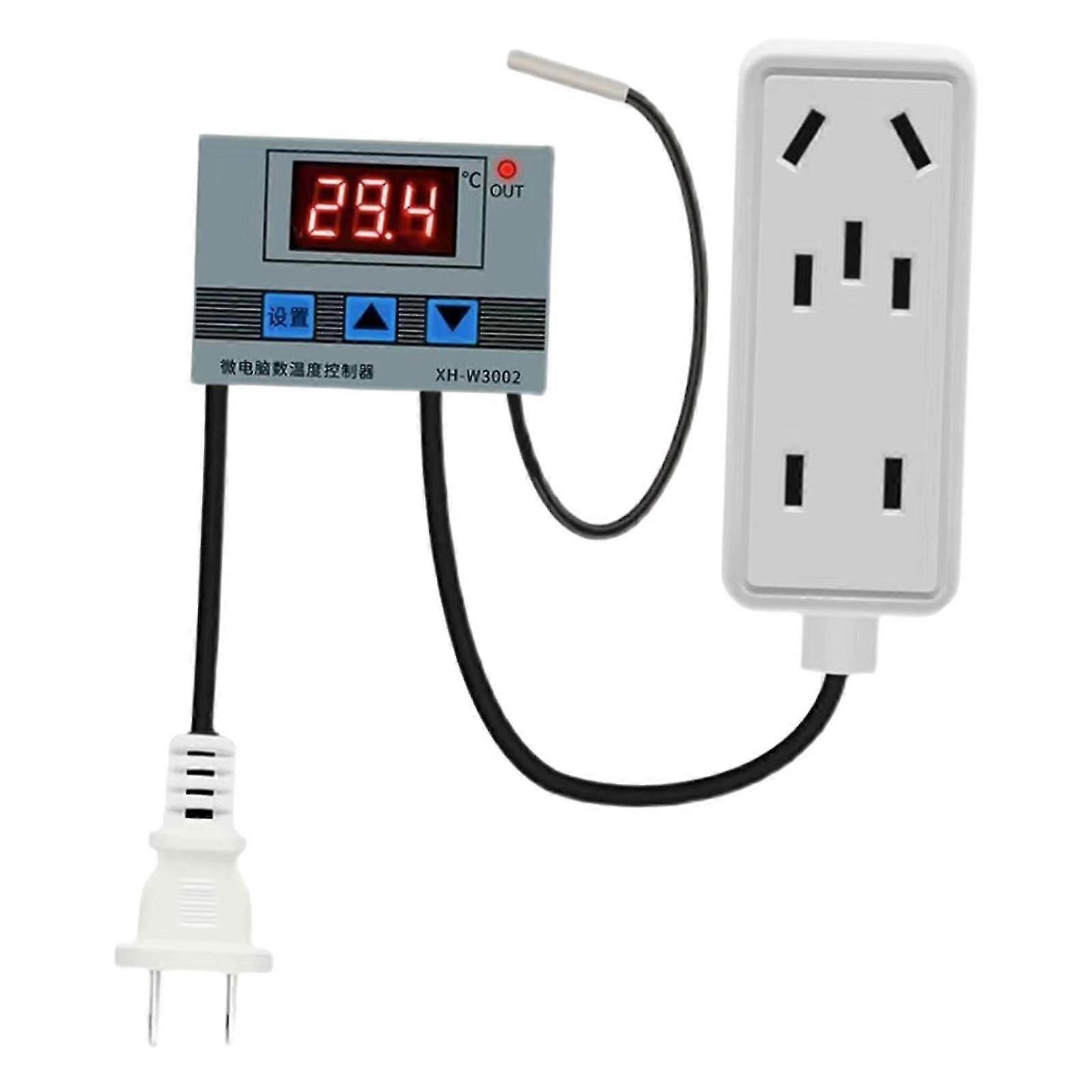 Electronic Temp Control Socket Thermostat Heating and Cooling Plug Temperature Controller Outlet for Heating Devices   -Sy