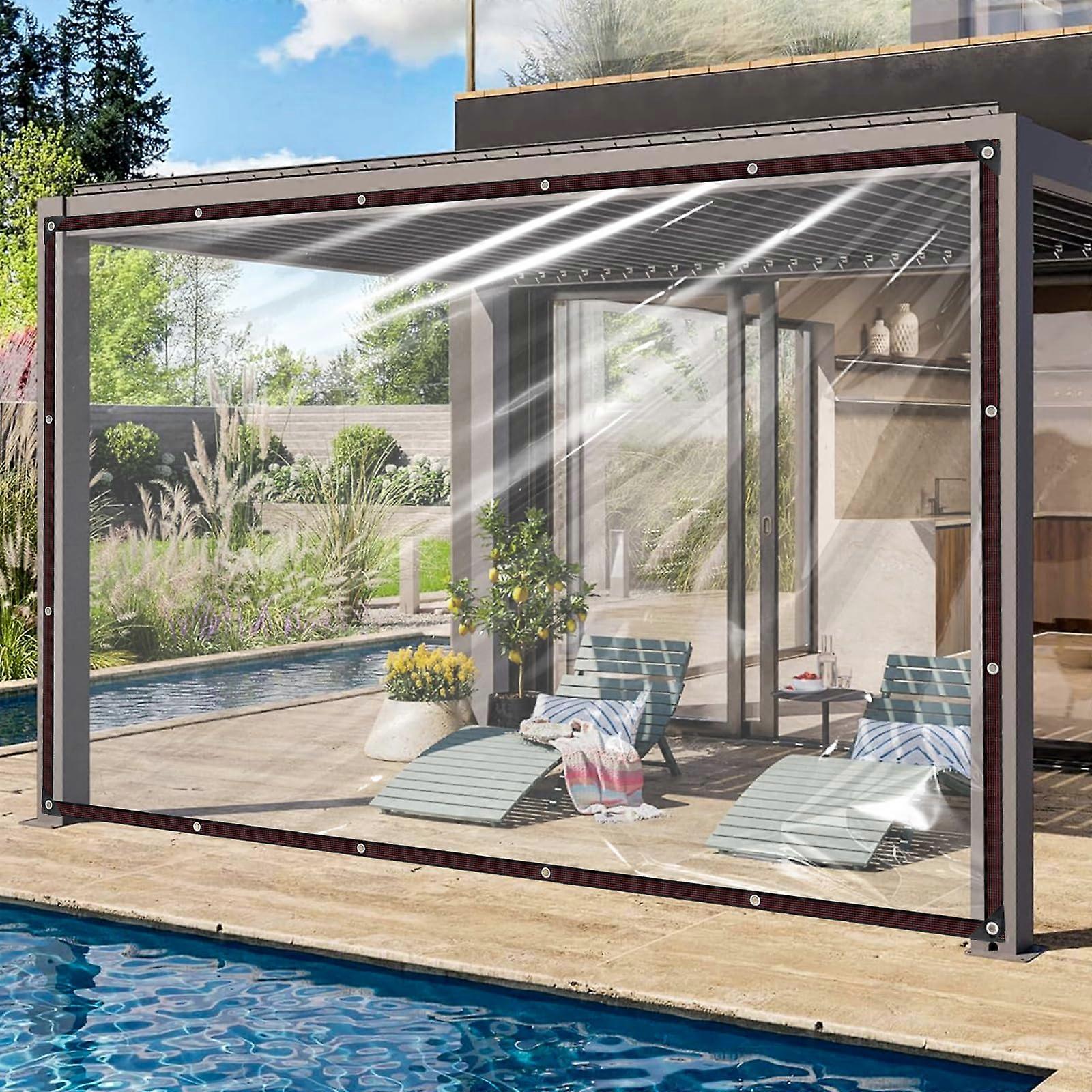Afdekzeil 2x4m, transparant en multifunctioneel
