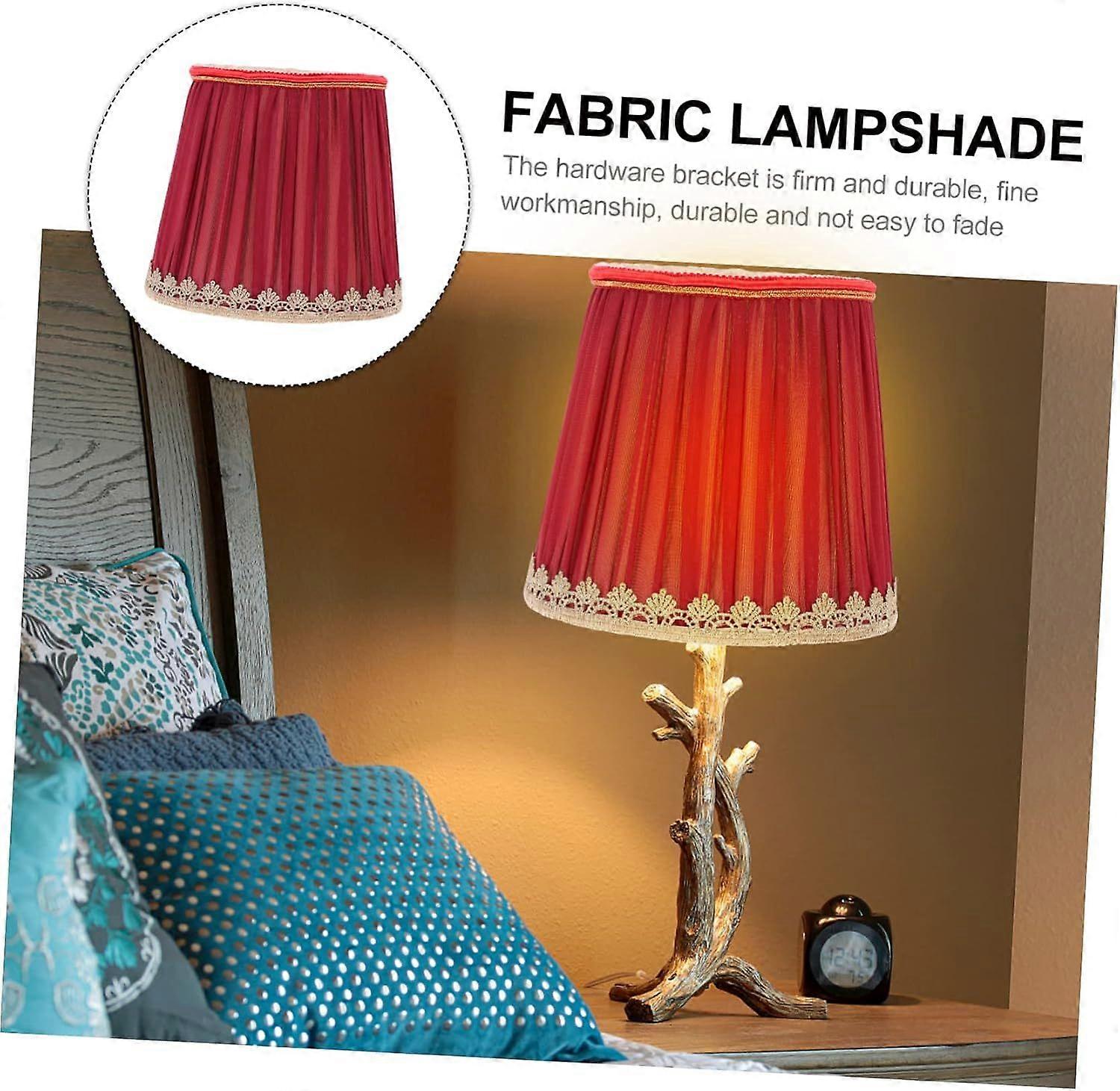 Lamp Shade Cover with Braid, E14 Decorative Lamp Chimney