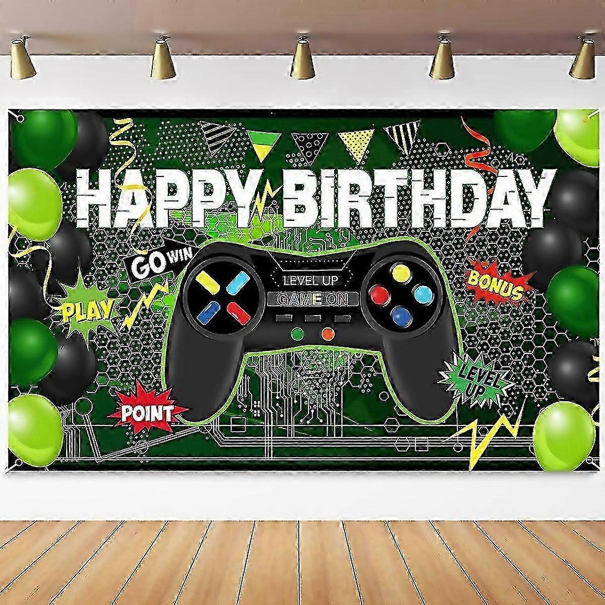 180x110cm Console Pattern Party Banner