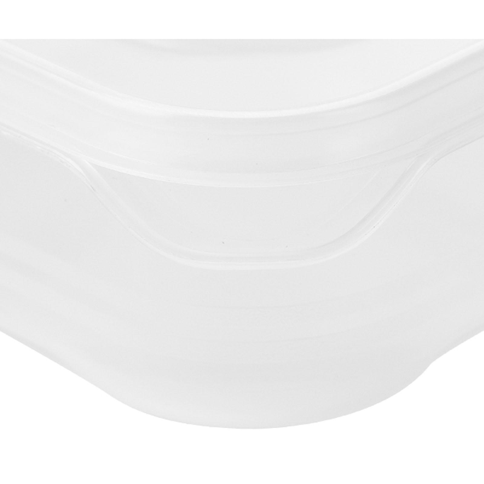 2Pcs Freezer Container Reusable Transparent Plastic Stackable Large Capacity Food Storage Box