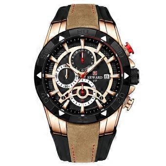 REWARD Siliconen chronograaf quartz horloge voor heren, met lumineuze wijzers, waterdicht tot 3 ATM, datum en kalender. Luxe horloge voor heren. Reloj Masculino (Spaans voor: horloge voor heren).
