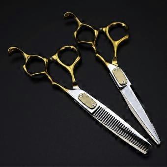 Professional Hair Cutting Scissors Set 6 Inch 440C Stainless Steel Barber Scissors with Precision Blades and Ergonomic Handle