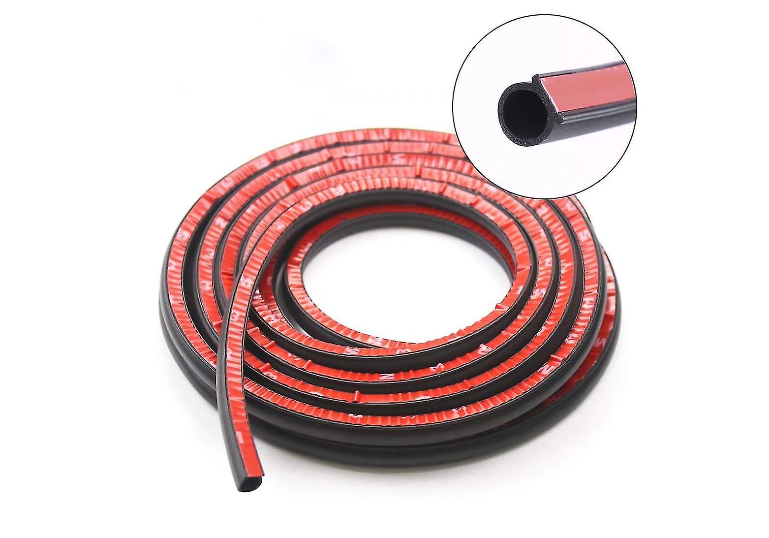 Door Sealing Strip 5 Meters, D Type, Suitable For Self-adhesive Rubber Of Car Windows