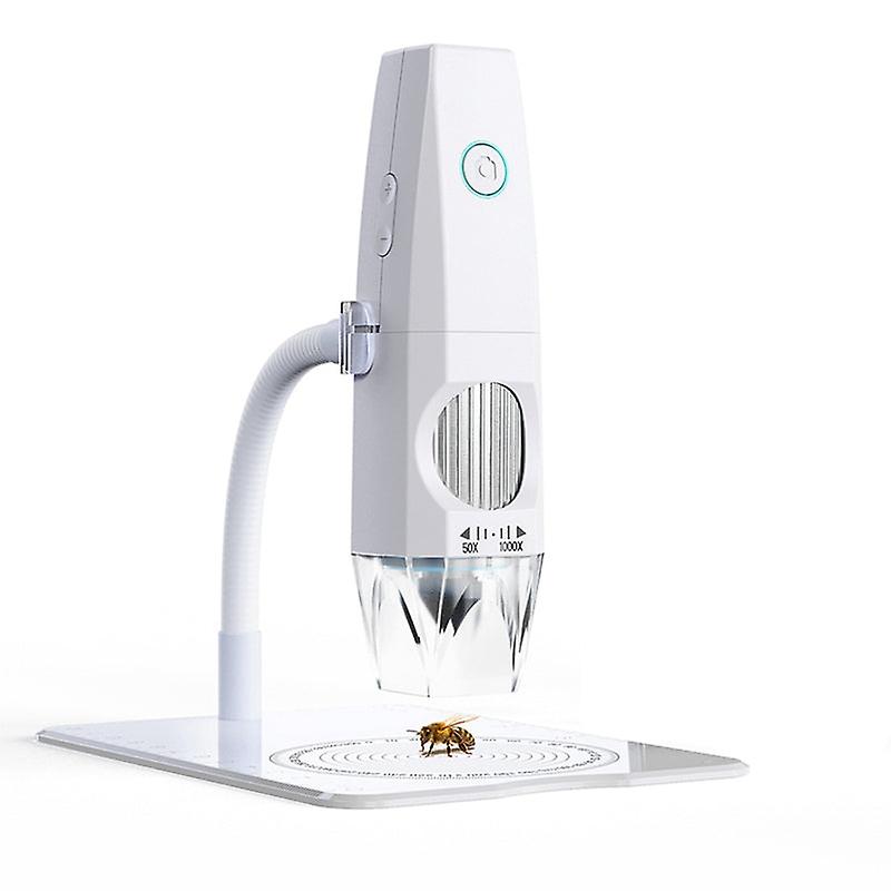 2Mp 1080p Wifi Electron Microscope Usb Mobilephone Computers Connecting Microscope Photo Video Taking With 8 Led Lights