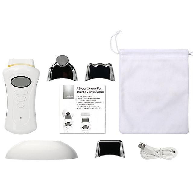 Mini Micro Current Ion Galvanic Spa Device Beauty Instrument With 3 Massage Heads Electric Lcd Face Lift Reducing Finelines