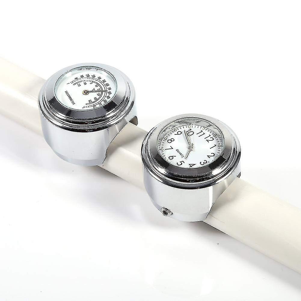 Motorcycle Handlebar Watch, 7/8" 1" Motorcycle Handlebar Mount Watch Dial Clock