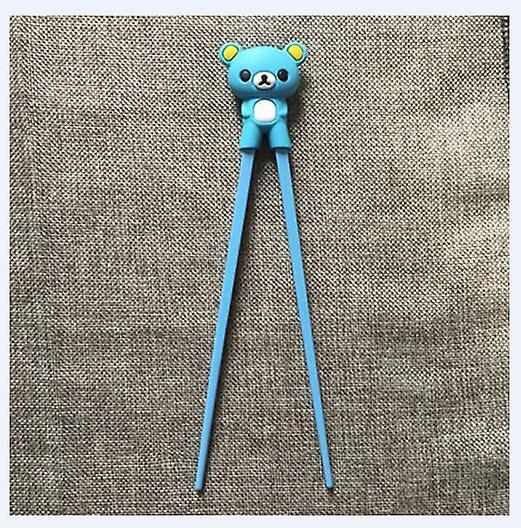 1 Pair Cute Bear Chopstick Learning Training Chopsticks Multi Color Kid Children Chinese Chopstick Learner Bear Light Blue